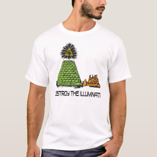 Détruisez l'Illuminati - T-shirt de bouteur