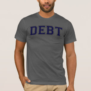 Dette dans le T-shirt collégial de police