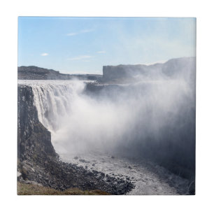Dettifoss Wasserfall in Vatnajokull NP - Island Fliese