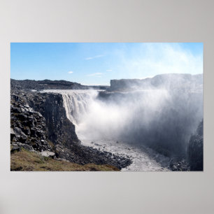 Dettifoss Wasserfall in Vatnajokull NP - Island Poster