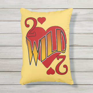 Deuces Wild 2 of Hearts Jeu Coussin de carte