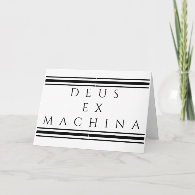 Deus Ex Machina Karte (Vorderseite)