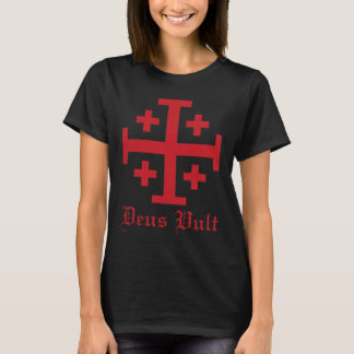 Deus Vult Jerusalem-Kreuzorden des Heiligen Sepulu T-Shirt