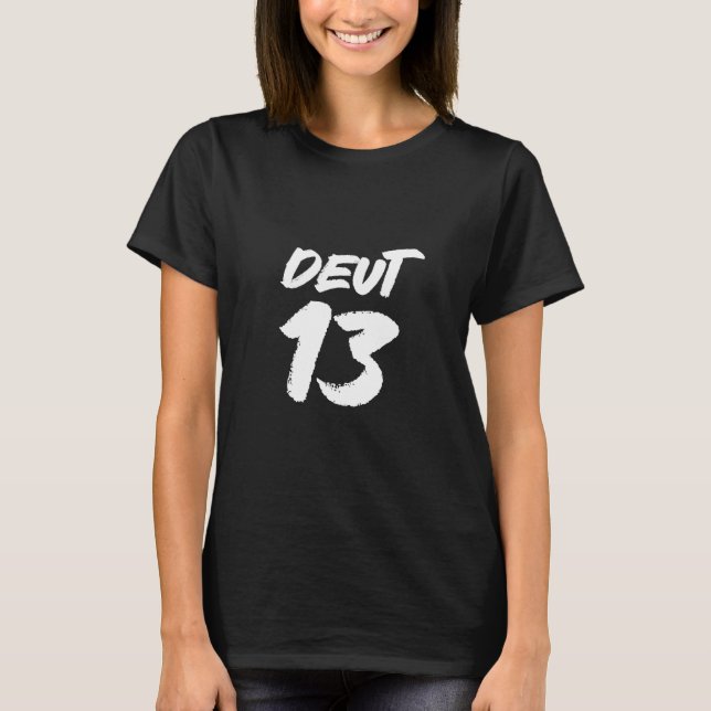 DEUT13-Logo T-Shirt (Vorderseite)