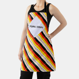 Deutchland and German Flag Tiled with Your Name Schürze