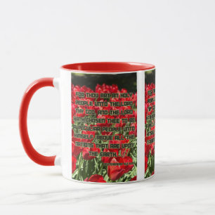 Deuteronomie 14:2 KJV Bible Verse Pic Two-Tone Tasse