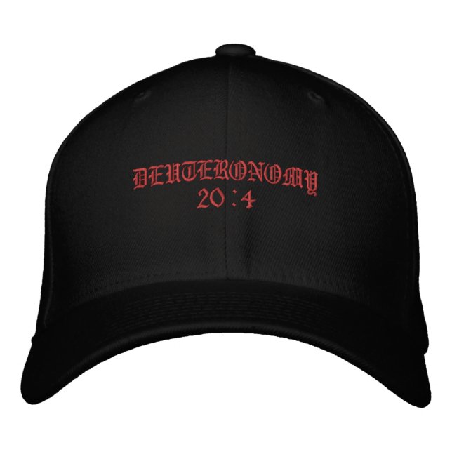 DEUTERONOMIE 20:4+++bestickter Hut (Vorderseite)