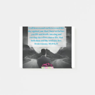 Deuteronomie 30:19 KJV Post-it Klebezettel