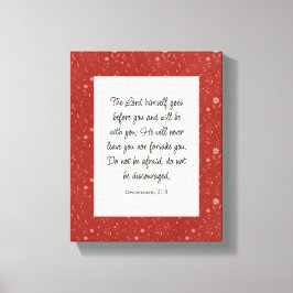 Deuteronomie 31:8 Bibel Verse Bild Leinwanddruck