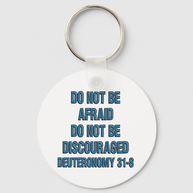 Deuteronomie 31:8 schlüsselanhänger (Vorderseite)