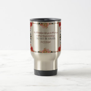 Deuteronomie 31 darf keine Floral Travel Mug Reisebecher