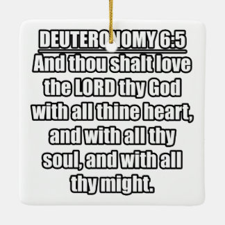 Deuteronomie 6:5 KJV Bibelverse Keramikornament