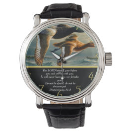 Deuteronomie Christlicher Glaubenskreuz mit Enten Armbanduhr