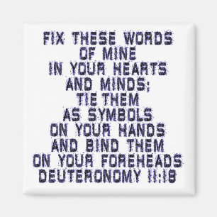 Deuteronomy 11:18 magnet