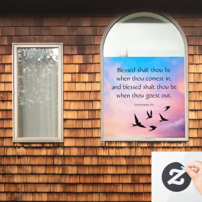 Deuteronomy 28:6 fensteraufkleber (Fenster Zuhause)