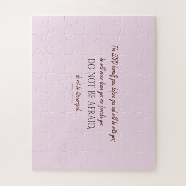 Deuteronomy 31 Do Not Be Afraid, Floral Borders (Vertikal)