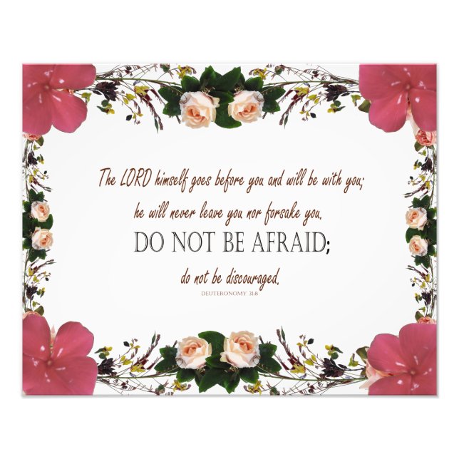 Deuteronomy 31, Do not be afraid Fotodruck (Vorne)