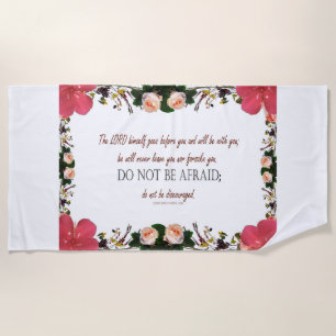 Deuteronomy 31, Do not be afraid Strandtuch