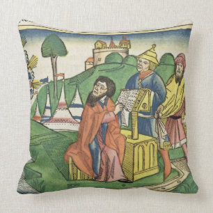 Deuteronomy: Frontispiz, in dem Gott das L macht Kissen