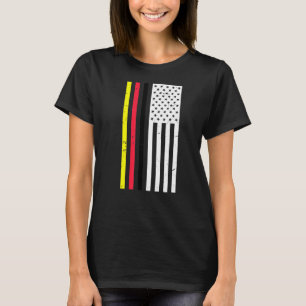 Deutsch-Amerikanische Flagge Deutsches T-Shirt und