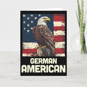 Deutsch-Amerikanische Flagge Patriotisch USA Polit Karte