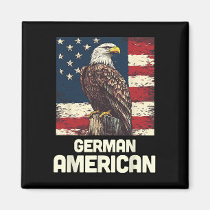 Deutsch-Amerikanische Flagge Patriotisch Usa Polit Magnet