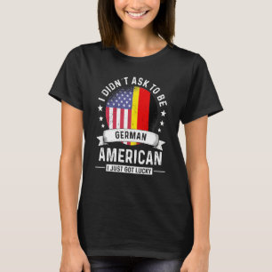 Deutsch-amerikanischer Patriot Gewachsen Humor Fla T-Shirt