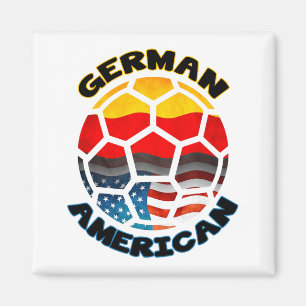 Deutsch-amerikanisches Fußball-T-Shirt Magnet