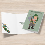Deutsch Belsnickel Frahe Weihnachten<br><div class="desc">Diese Weihnachtskarte ist bereit, mit Ihrer eigenen Botschaft auf der Vorderseite und im Inneren personalisiert zu sein oder verlassen, wie es ist. Die Vorderseite lautet Frohe Weihnachten. (Deutsch für frohe Weihnachten). Das Innere liest sich: Das Belsnickel hofft, dass Sie in diesem Jahr gut gewesen sind! Frohe Weihnachten Die Karte zeigt...</div>
