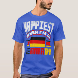 Deutsch-Deutsche Flagge am glücklichsten, wenn ich T-Shirt