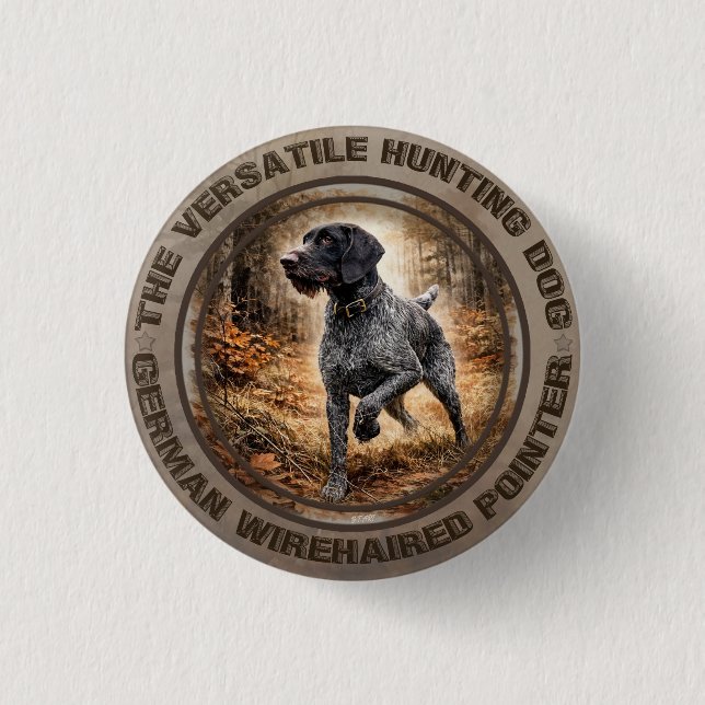 Deutsch Drahthaar Button (Vorderseite)