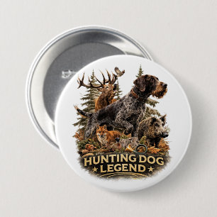 Deutsch-Drahthaar Button