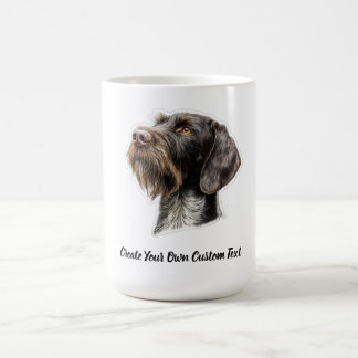 Deutsch Drahthaar Erstellen Sie Ihren eigenen Text Kaffeetasse