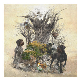 Deutsch Drahthaar Fotodruck