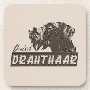 Deutsch Drahthaar Getränkeuntersetzer