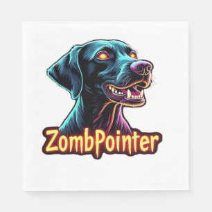 Deutsch Drahthaar GSP Zombie Hund Hallowee Serviette