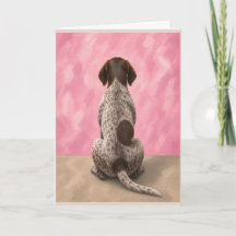 Deutsch Drahthaar Hund Trauerkarte