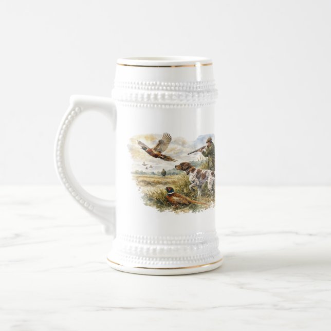 Deutsch Drahthaar, Jagd Bierglas (Links)