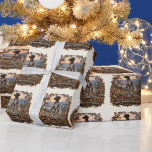 Deutsch Drahthaar - Jagdkollektion Geschenkpapier