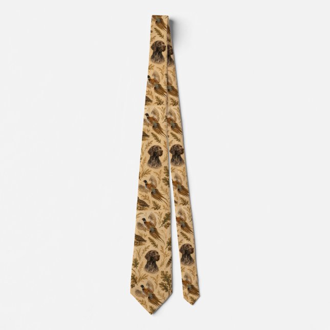Deutsch Drahthaar - Jagdkollektion Krawatte (Vorderseite)