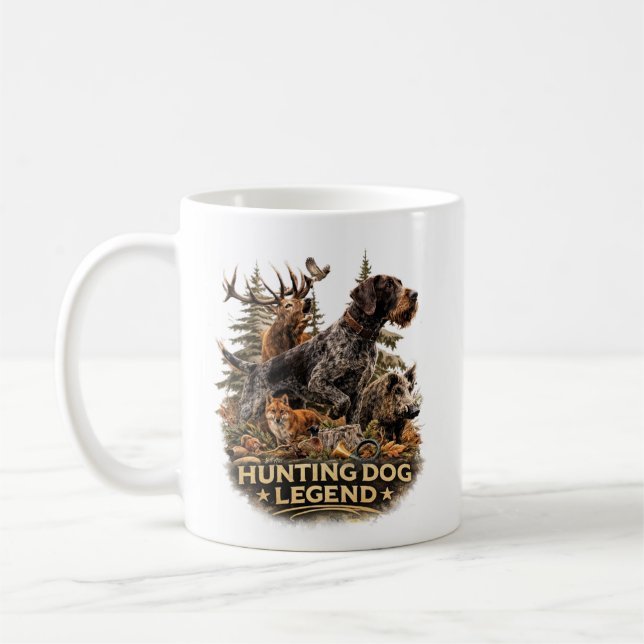 Deutsch Drahthaar Kaffeetasse (Links)