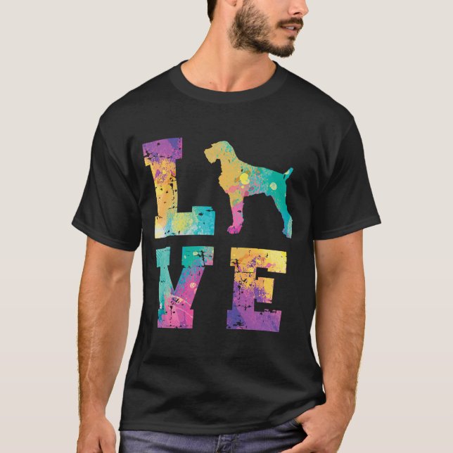 Deutsch Drahthaar Liebe T-Shirt (Vorderseite)
