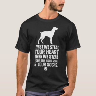 Deutsch Drahthaar Pointer stiehlt Ihr Herz Steal Y T-Shirt