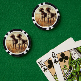 Deutsch Drahthaar Pokerchips