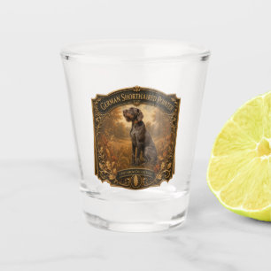 Deutsch Drahthaar Schnapsglas