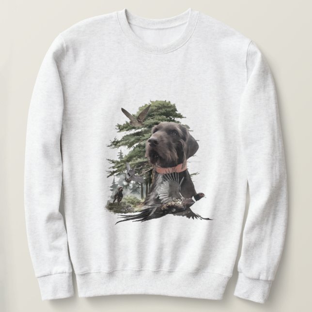 Deutsch Drahthaar Sweatshirt (Design vorne)