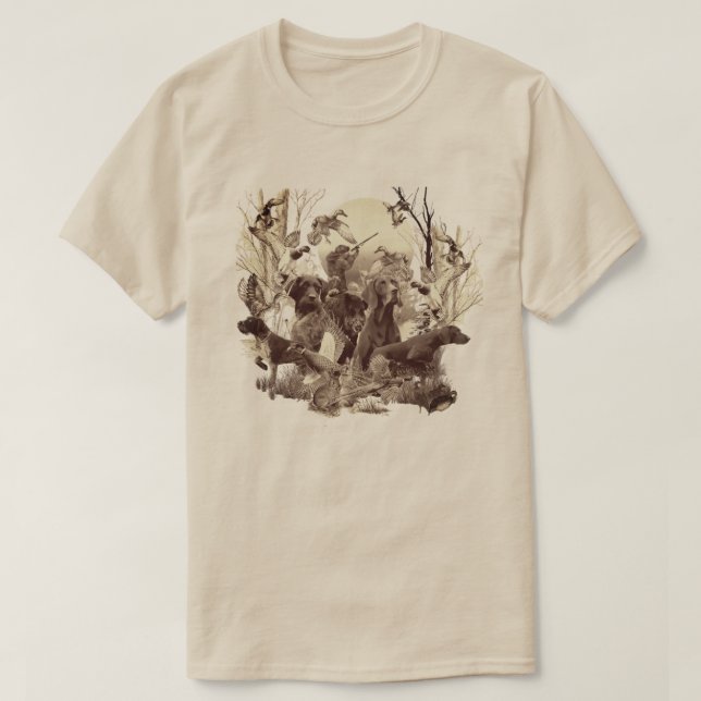 Deutsch Drahthaar T-Shirt (Design vorne)