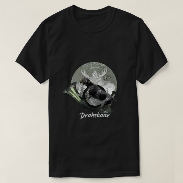 Deutsch Drahthaar T-Shirt (Design vorne)
