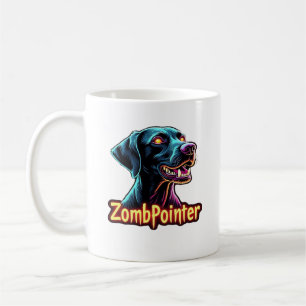 Deutsch Drahthaar Zeiger GSP Zombie Hund Halloween Kaffeetasse