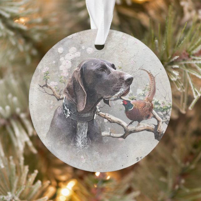 deutsch-drahthaariger Zeiger, GSP Ornament (Baum)